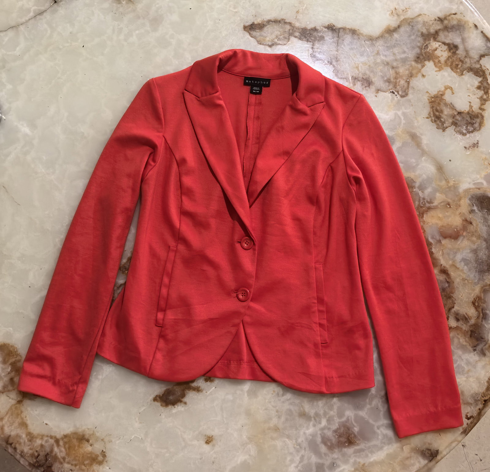 Blazer Metaphor Nuevo Talla M Color Naranja
