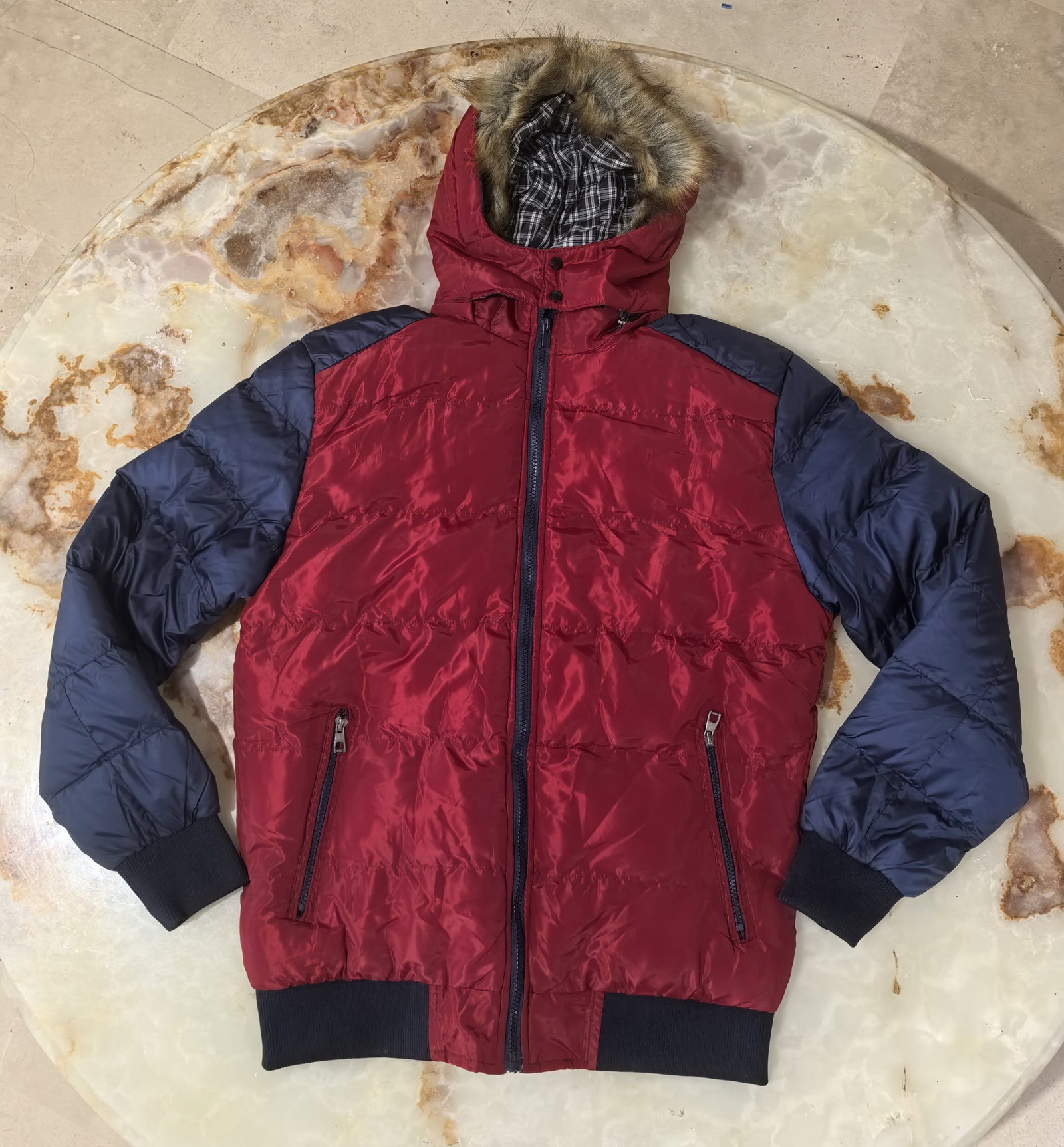Chamarra Bomber 4XL Nueva con Capucha