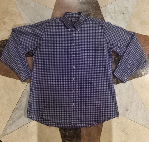 Camisa Kirkland de Cuadros, Talla 17-34/35, Nueva