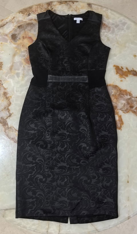 Vestido New York & Company Negro con Detalles