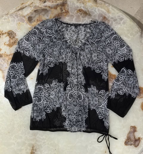 Blusa I.N.C. Talla XL Nueva con Detalles en Encaje