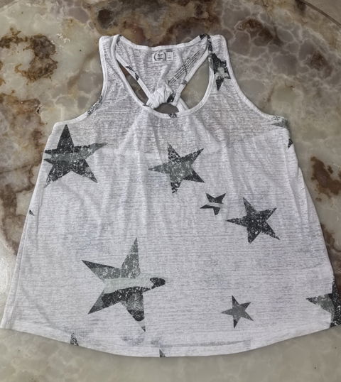 Blusa 24/7 Nueva con Estampado de Estrellas - Talla 1X