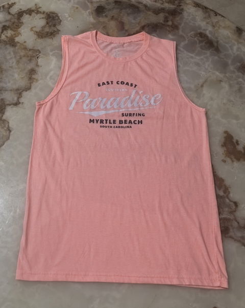 Camiseta Coastal Swell nueva de playa, talla Medium, color durazno