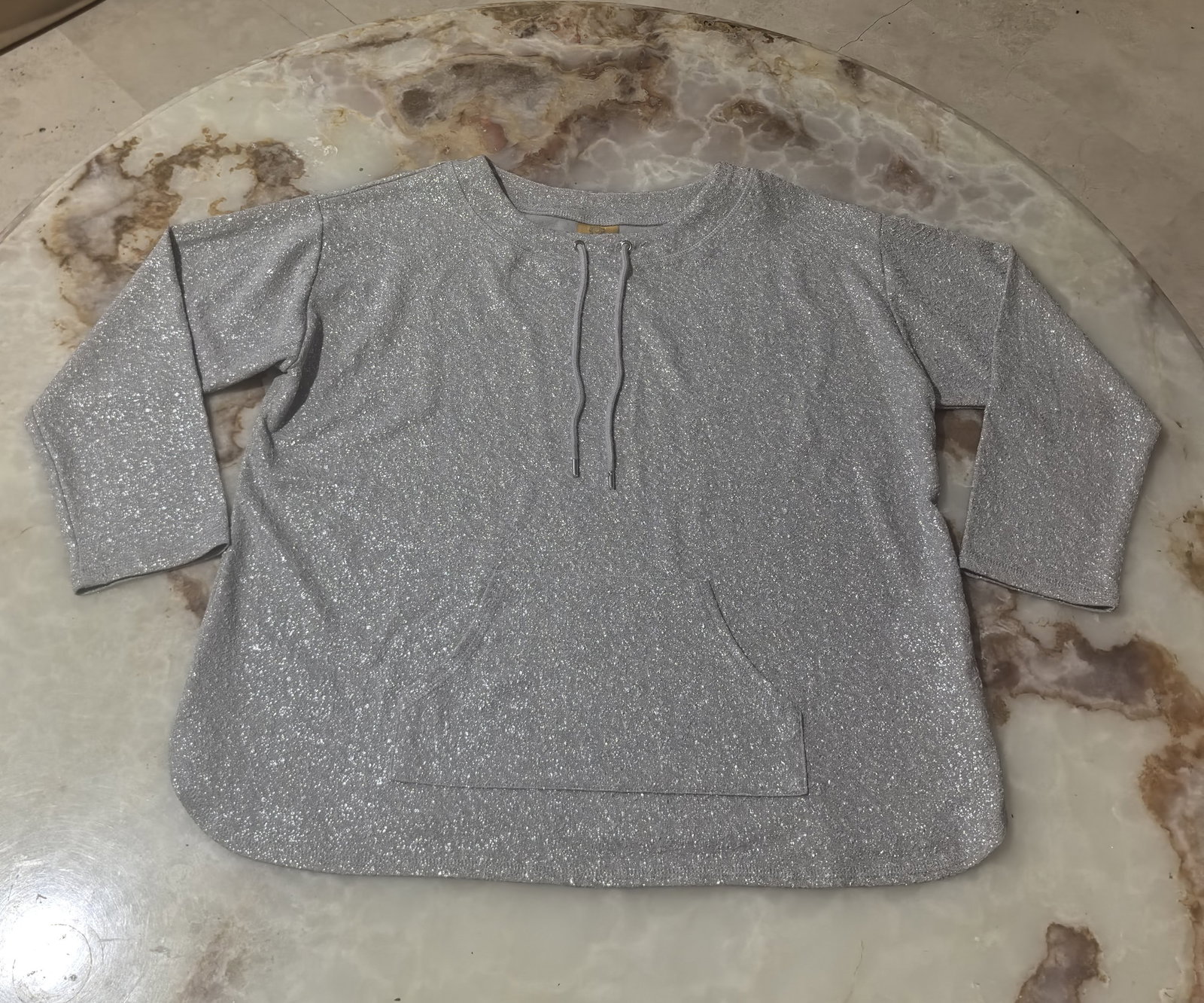 Blusa elegante Ruby Rd Petite PXL con brillo