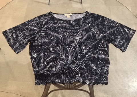 Blusa de Mujer con Estampado de Hojas