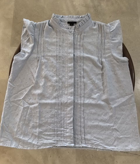 Blusa Ann Taylor de Mujer, Talla Small, Color Azul Claro