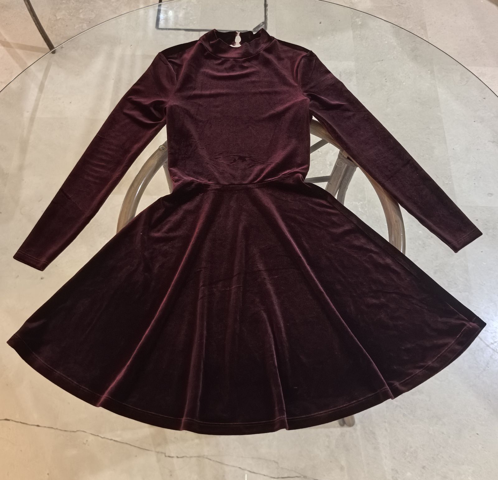 Vestido American Apparel XSmall color burdeos