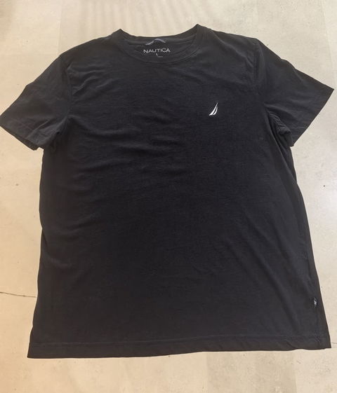 Playera Náutica Negra Talla Large