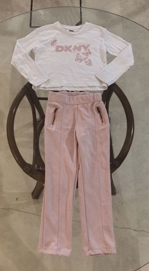 Conjunto blusa y pantalón DKNY, talla 6