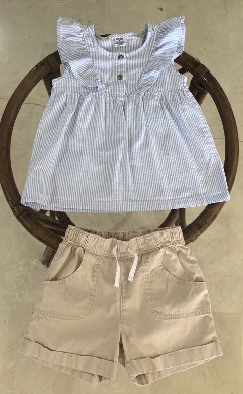 Conjunto de Blusa y Short Pekkle Talla 6