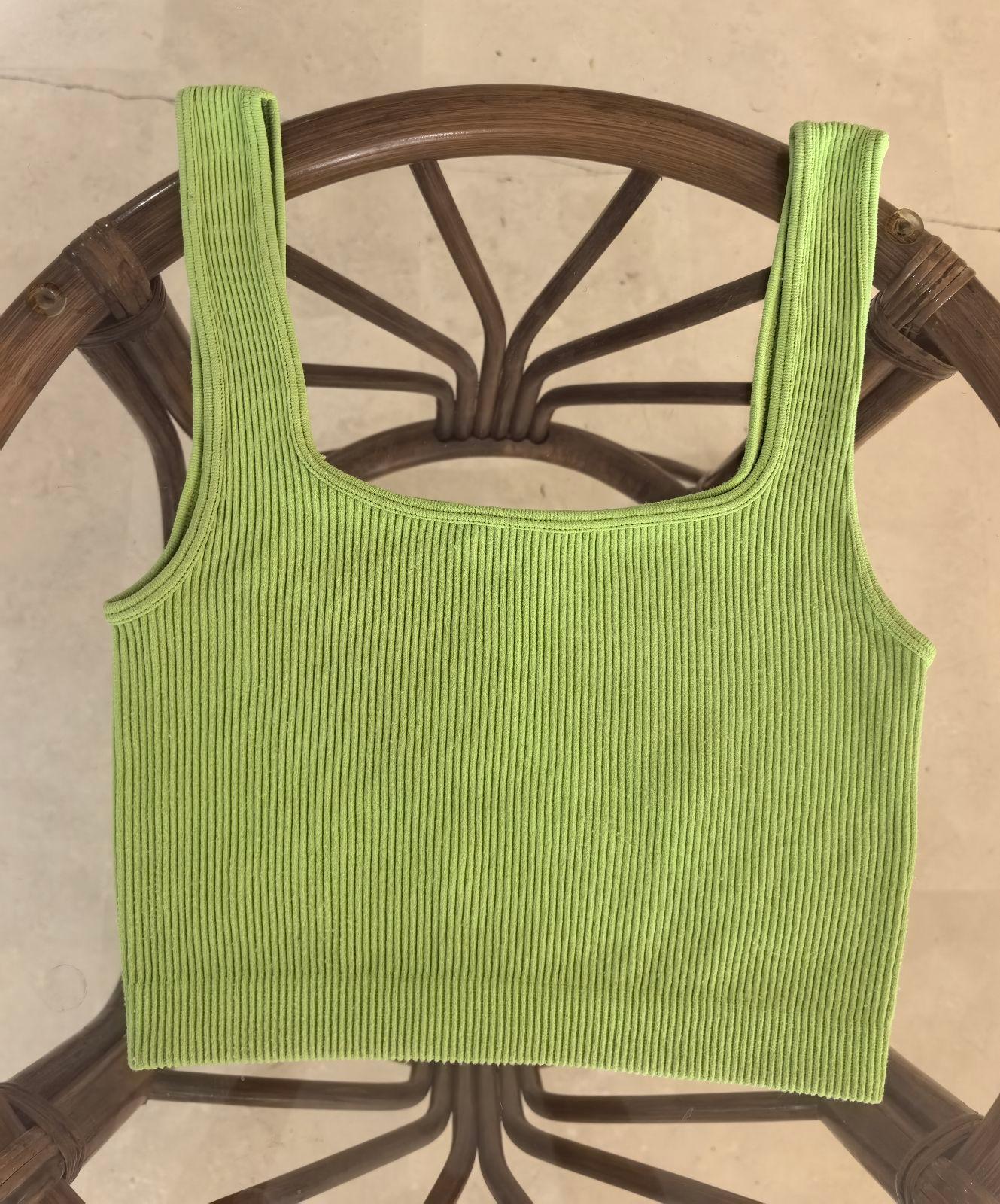 Crop Top Zara Verde XS
