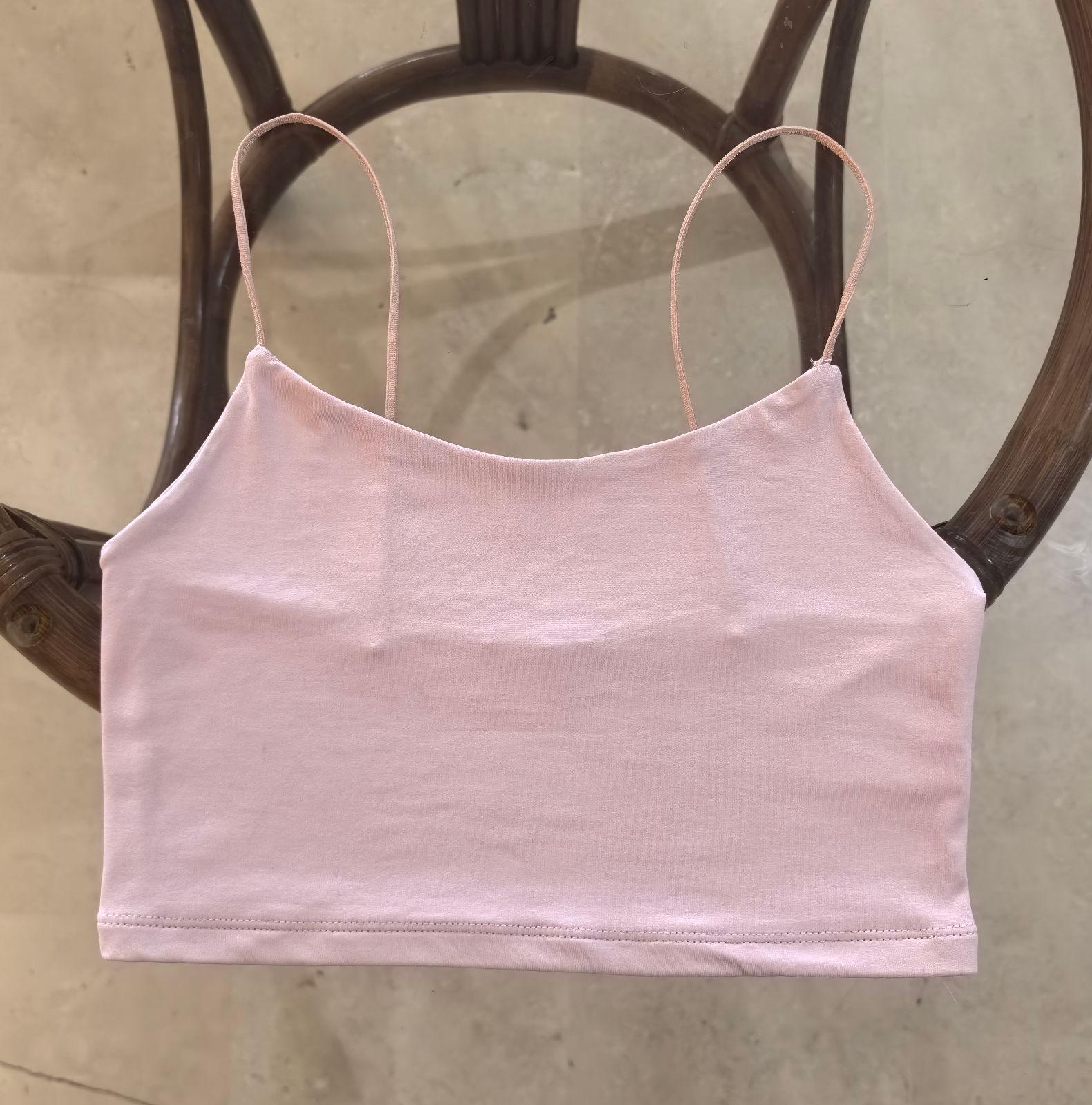 Crop Top Bershka Rosa Talla Small