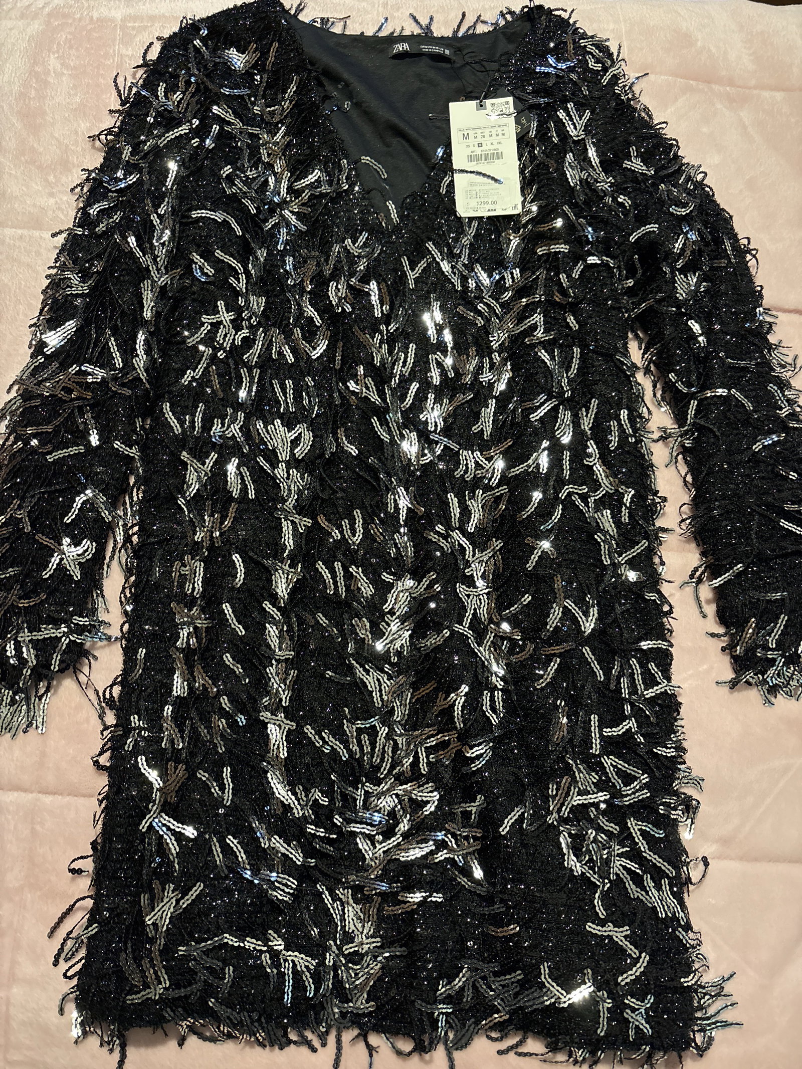 Vestido de Fiesta Lentejuelas Zara Nuevo