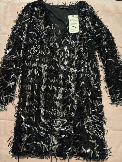 Vestido de Fiesta Lentejuelas Zara Nuevo