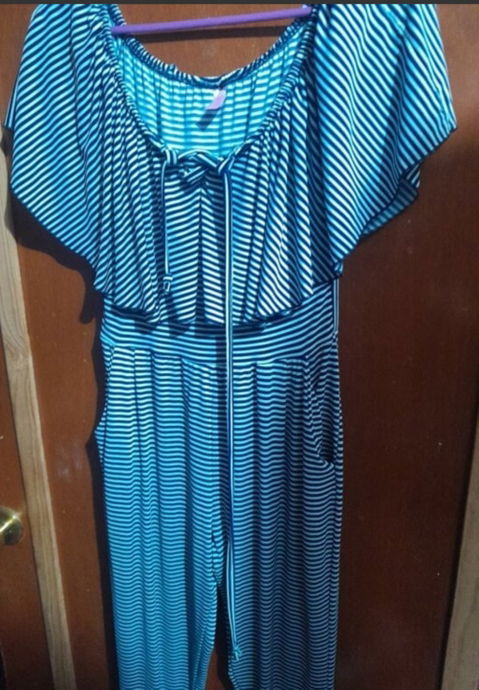 Jumpsuit Malabis a Rayas en Excelente Estado