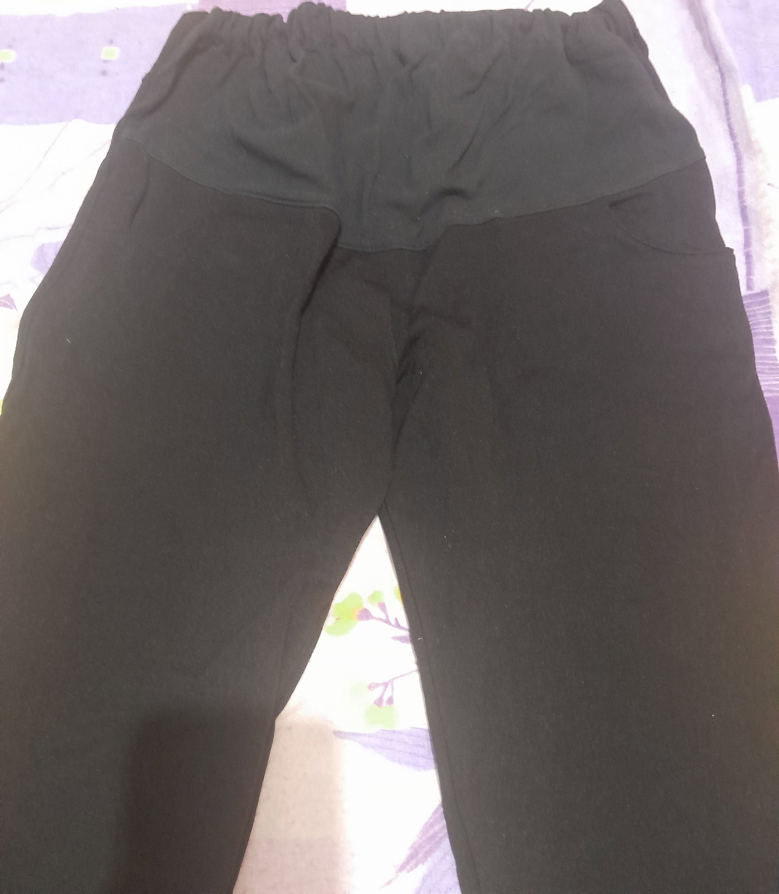 Pantalón para Embarazadas Negro en Excelente Estado