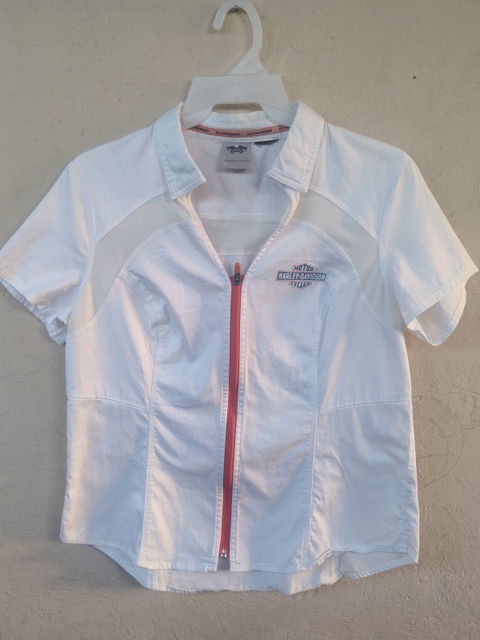 Camisa de mujer Harley-Davidson deportiva con cierre