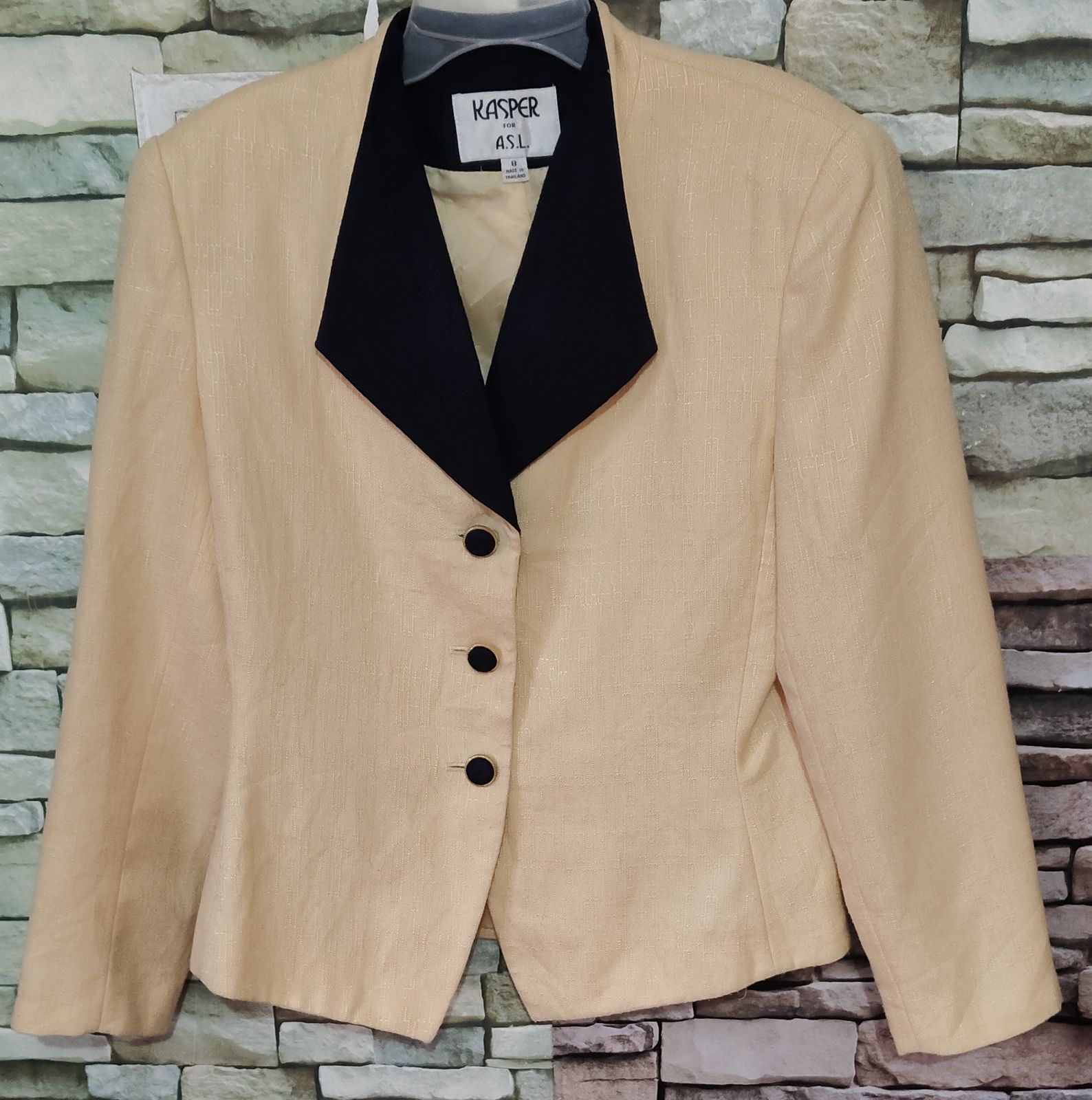 Blazer Beige Estilo Old Money / Vintage 90s Talla M