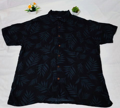 Camisa Cubana Retro John Ashford XL - 100% Rayón Tropical