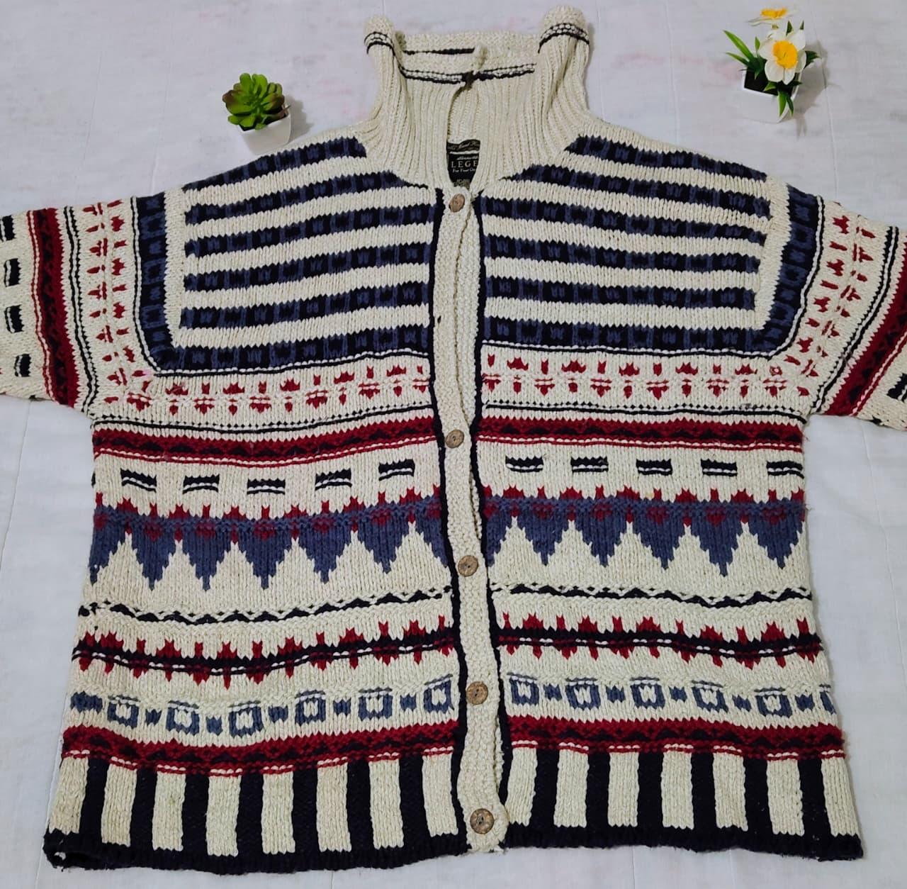 Sueter/ Cardigan tejido a mano en muy buena condicion