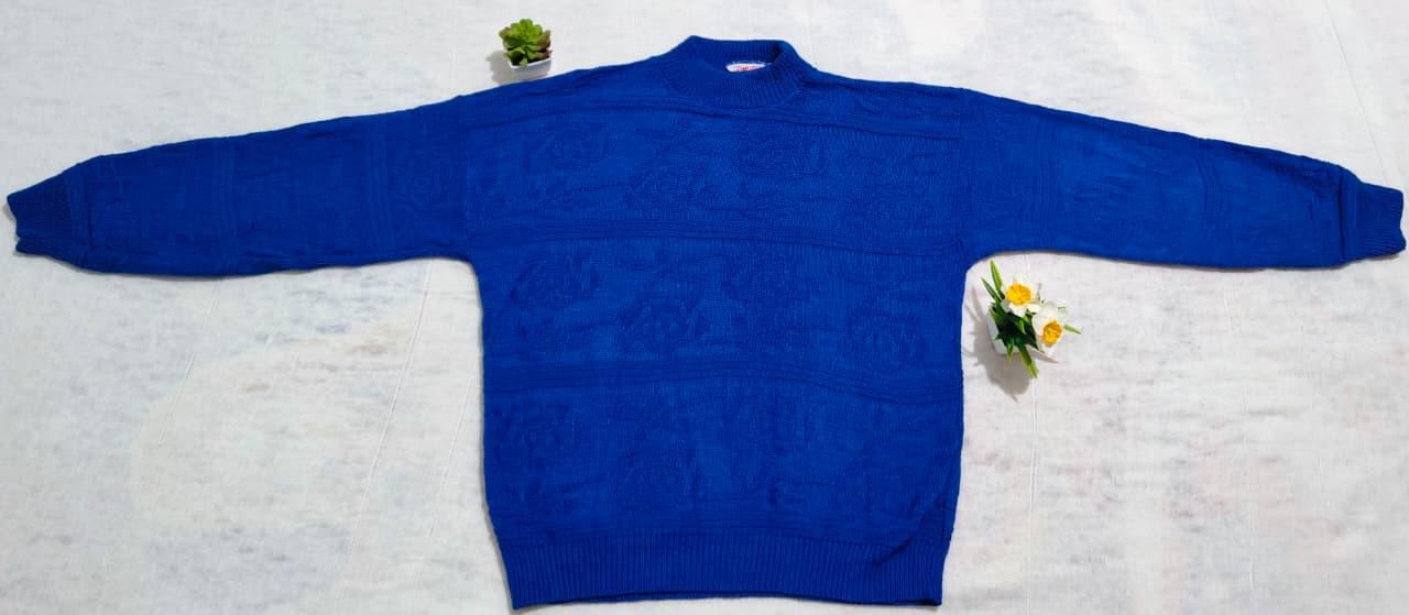 Suéter vintage azul rey Javenits talla L