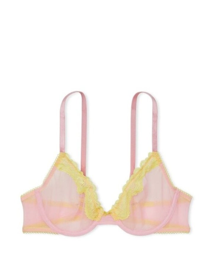 Bra color rosa con verde 