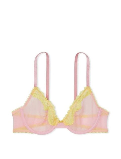 Bra color rosa con verde