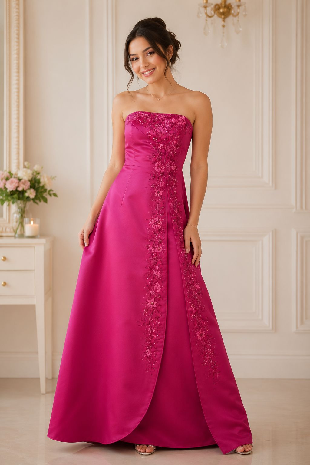 Precioso y elegante vestido de noche 