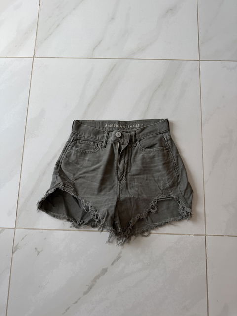 Shorts American Eagle de mezclilla gris