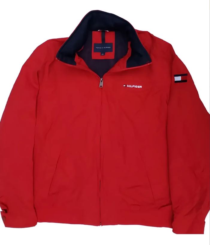 Tommy Hilfiger Chamarra Para Hombre Roja M