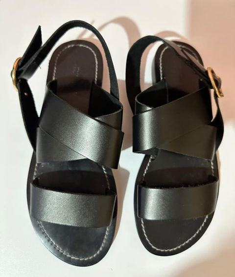 Sandalias negras bajas Pull & Bear