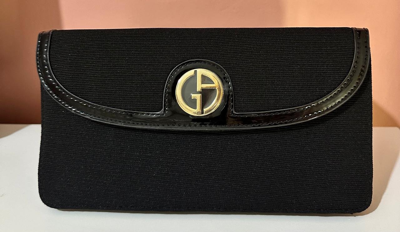 Bolso de mano Armani Beauty negro 