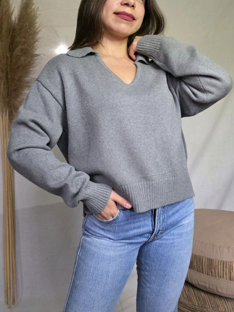 Suéter Cuello Polo Universal Thread Talla L