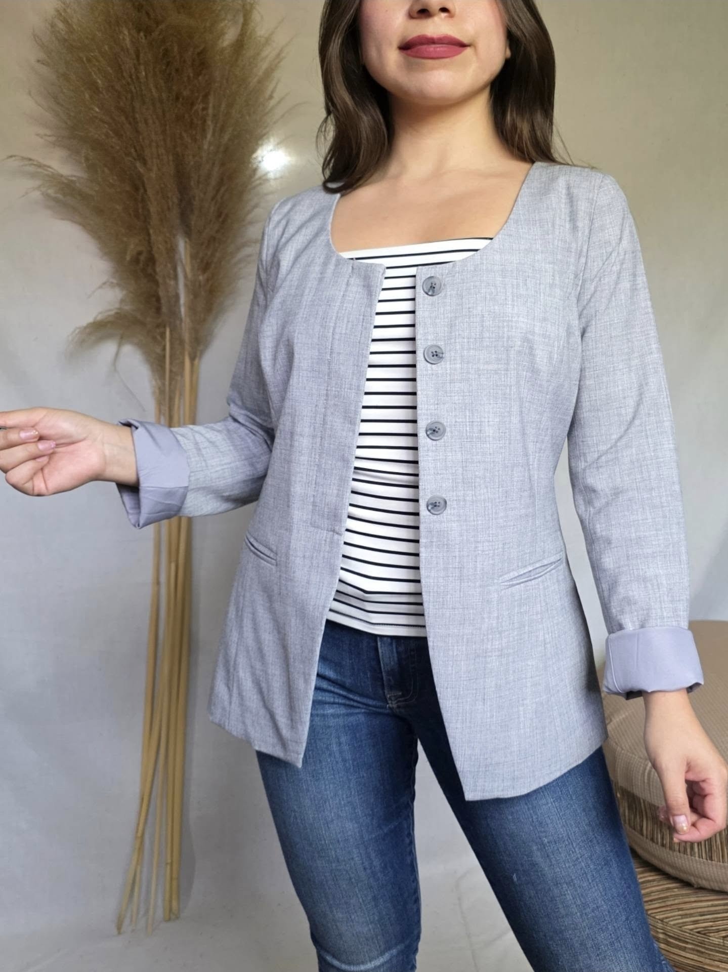 Blazer Gris A New Day 