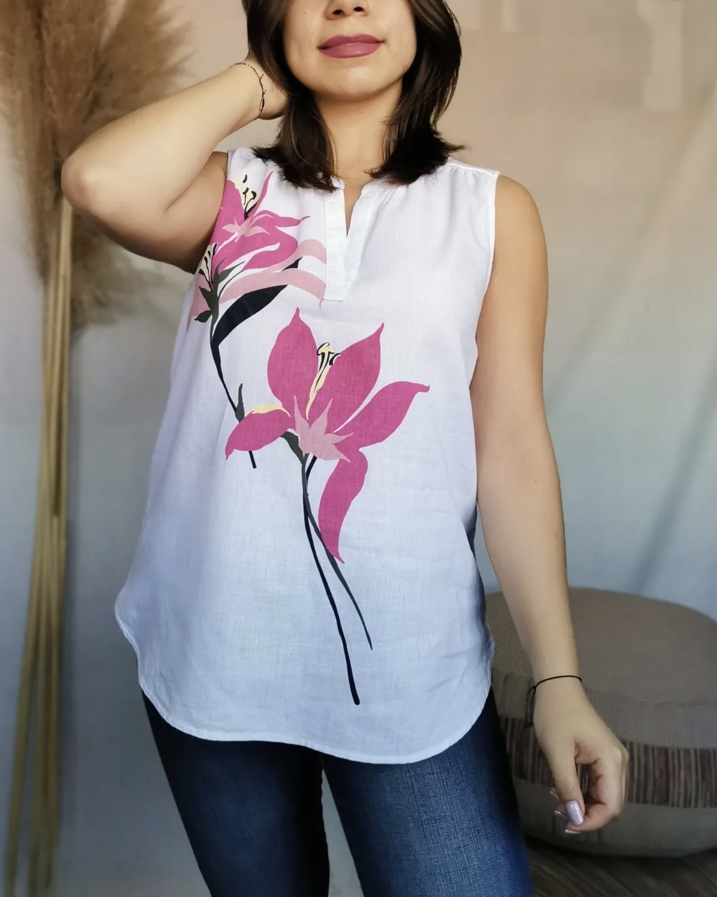Blusa Floral Liz Claiborne