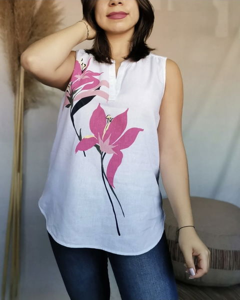 Blusa Floral Liz Claiborne