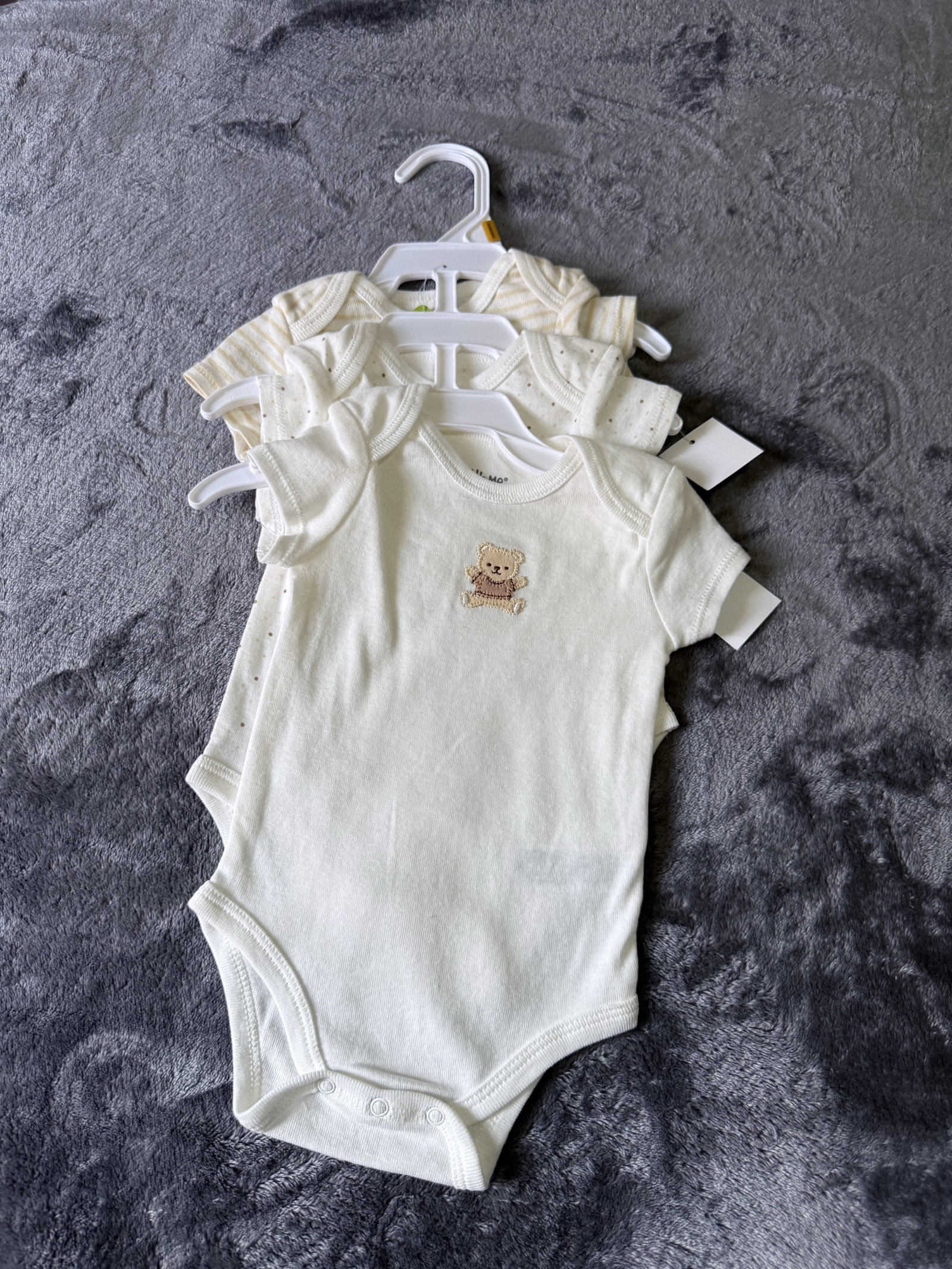 Paquete Body de Bebé Little Me Nuevos con Estampado de Oso