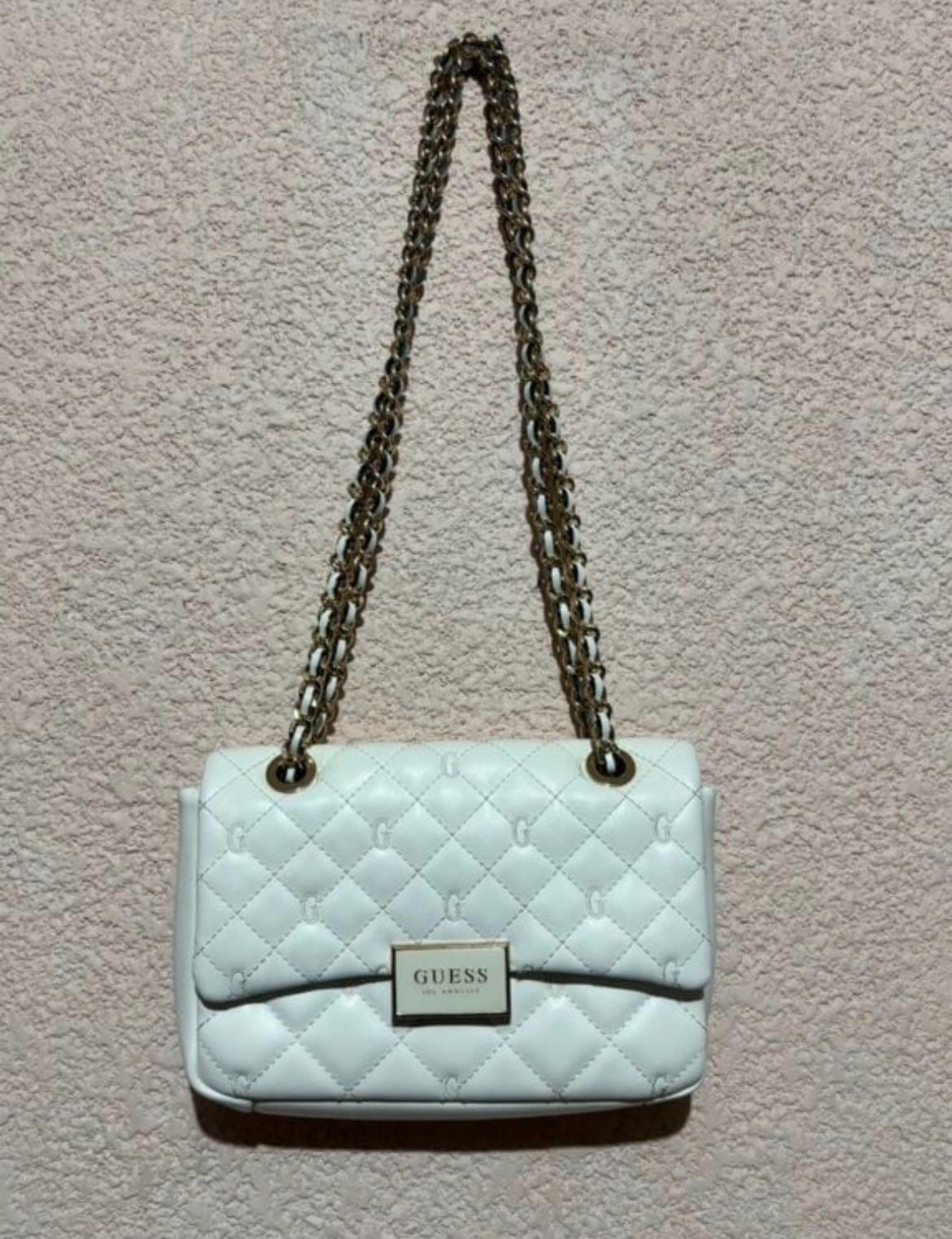 Guess Mini Cross Body Flap Blanca
