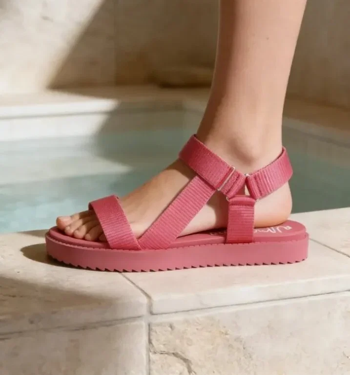 Sandalias de Playa Fucsias Nuevas
