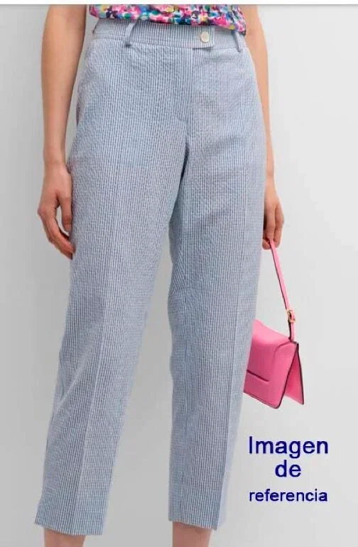 Pantalón formal de rayas azules marca Alexis talla 9