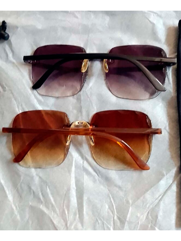 2 Gafas De Sol Cuadradas Sin Borde