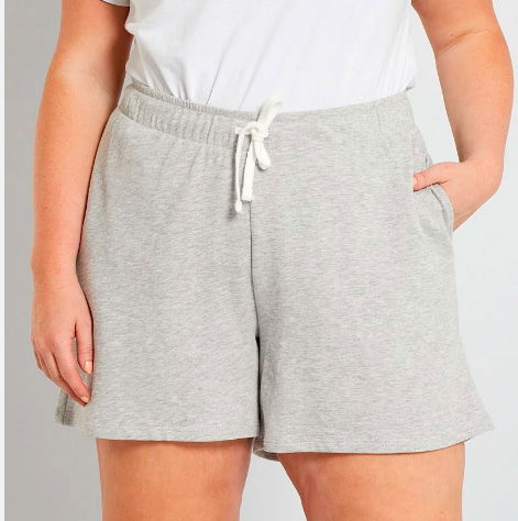 Short de algodón amplio con bolsillos