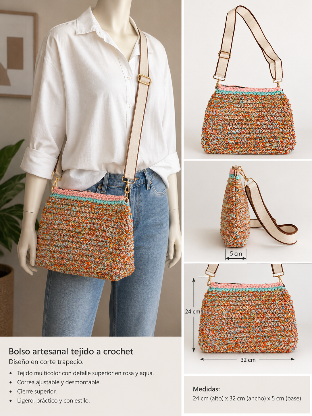 Pantalón Culotte con Terminación de Encaje