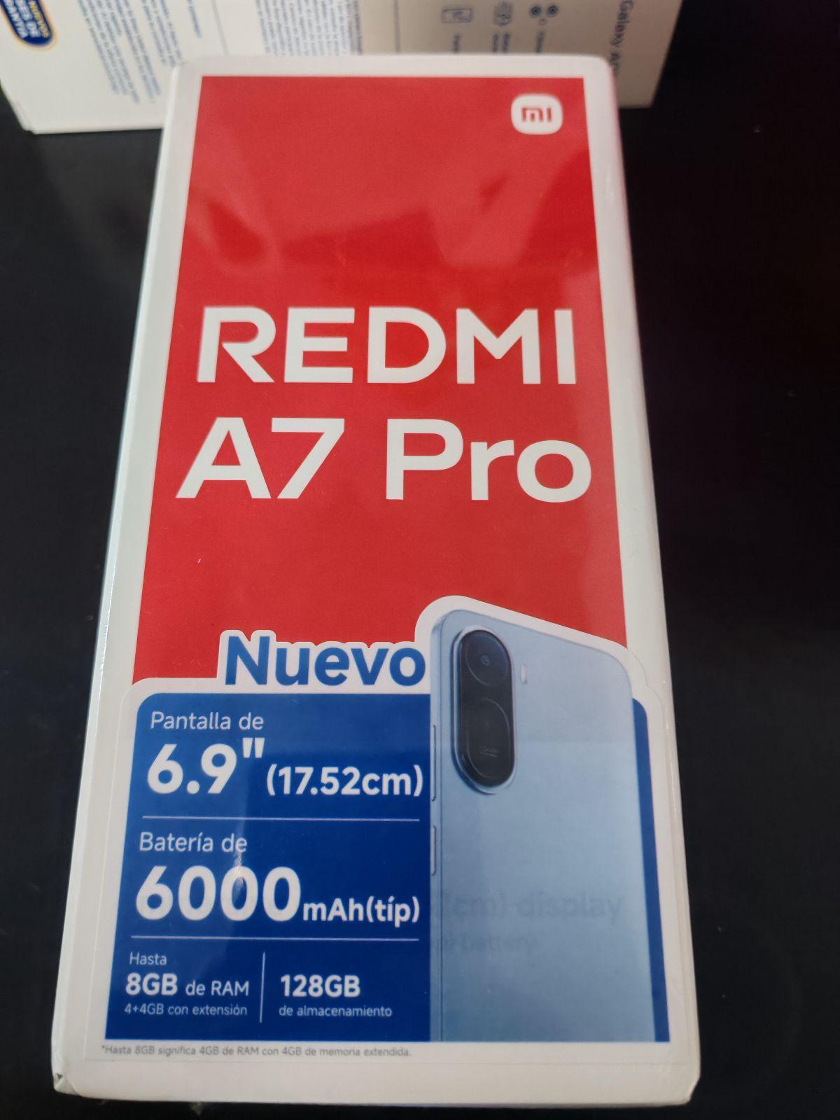 Celular Redmi A7 Pro 8GB RAM 128GB almacenamiento Color Azul Nuevo