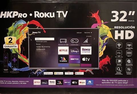 TV HKPro Roku TV 32” HD