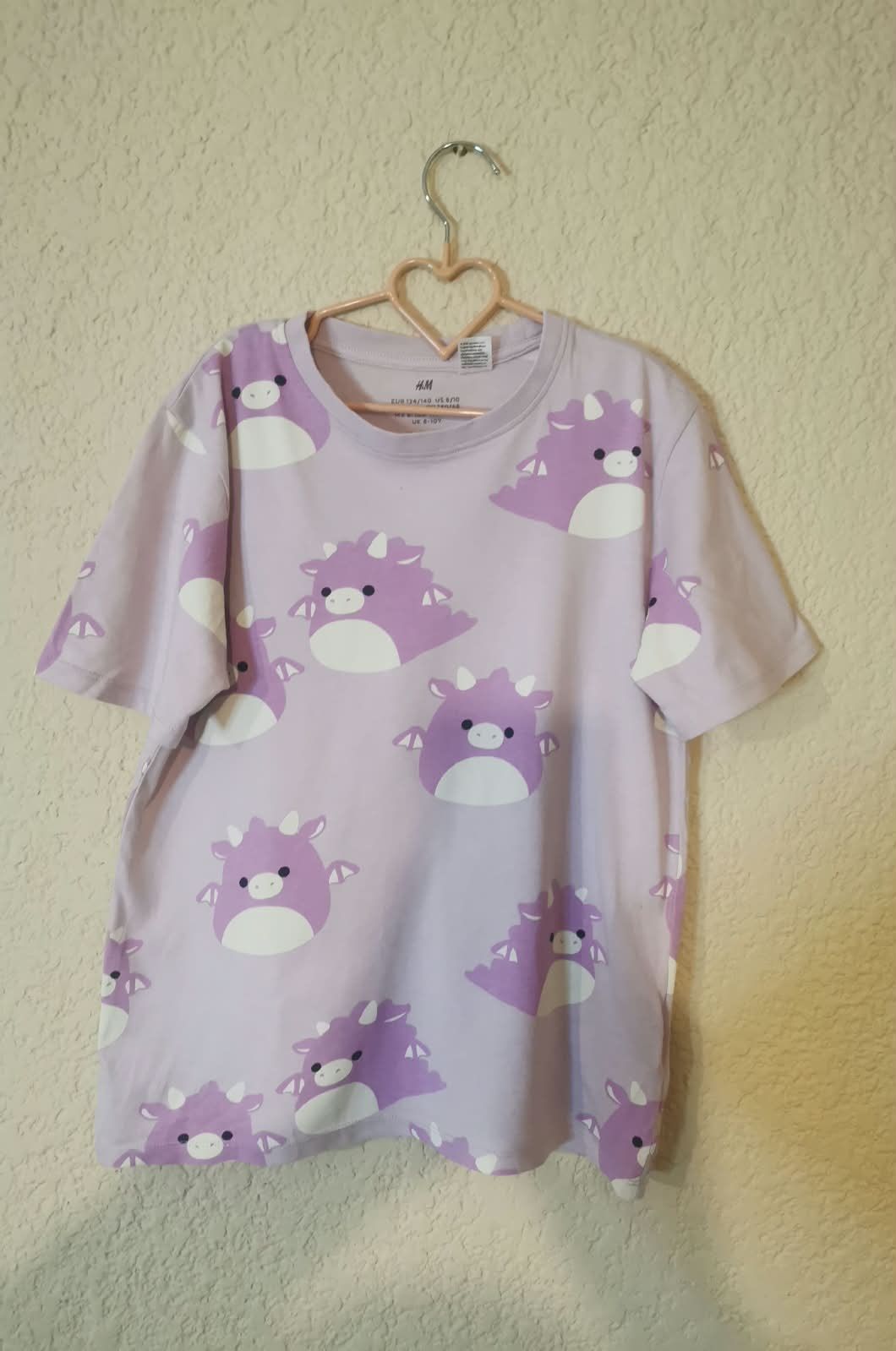 Playera H&M de niña Squismallows 