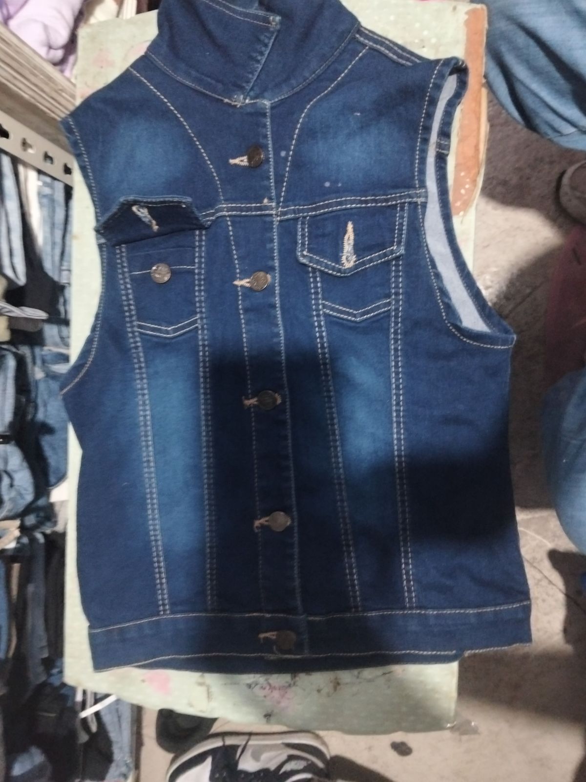 Chaleco de Mezclilla Azul para Hombre