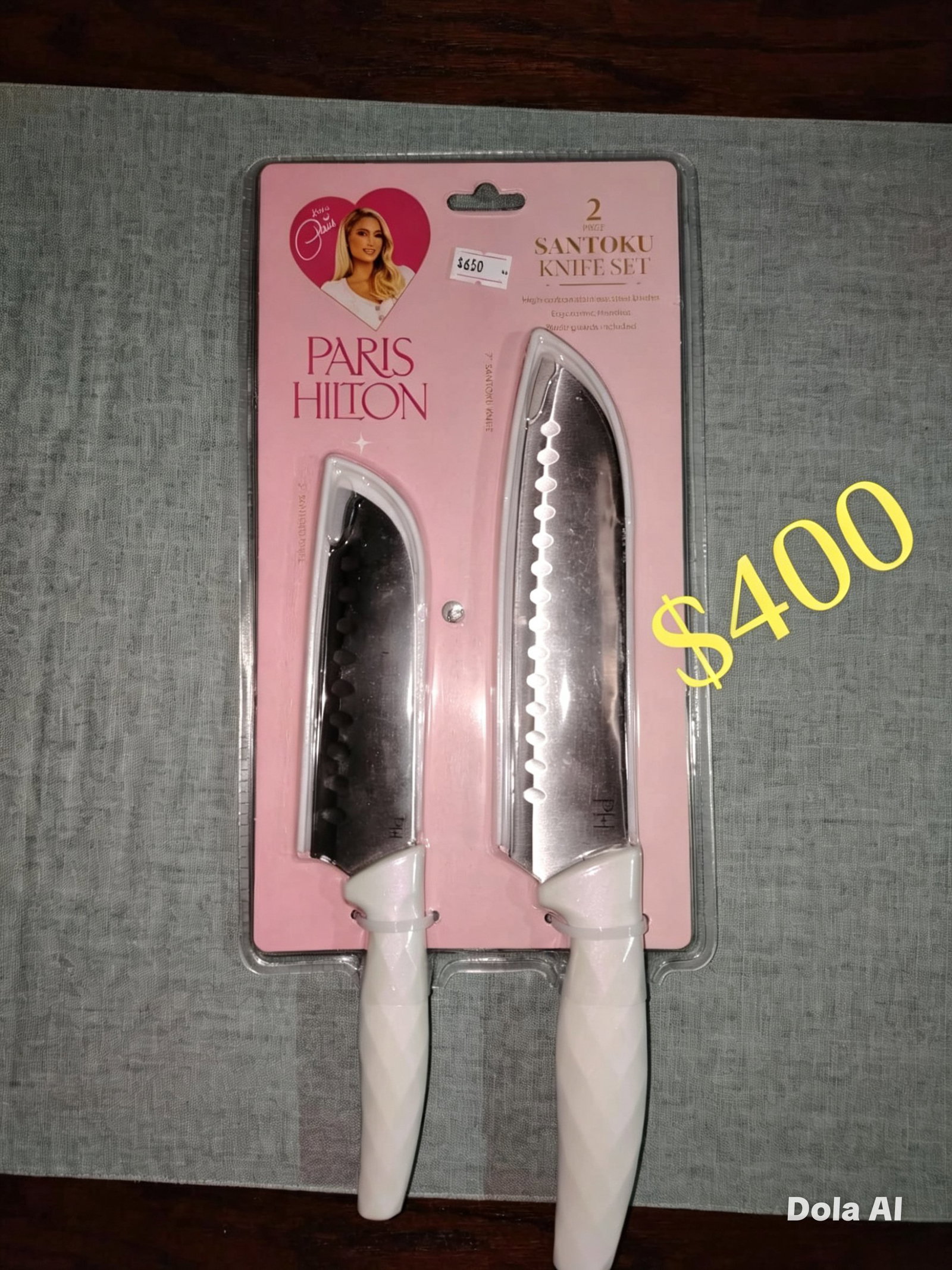 Juego de 2 cuchillos marca PARÍS HILTON 