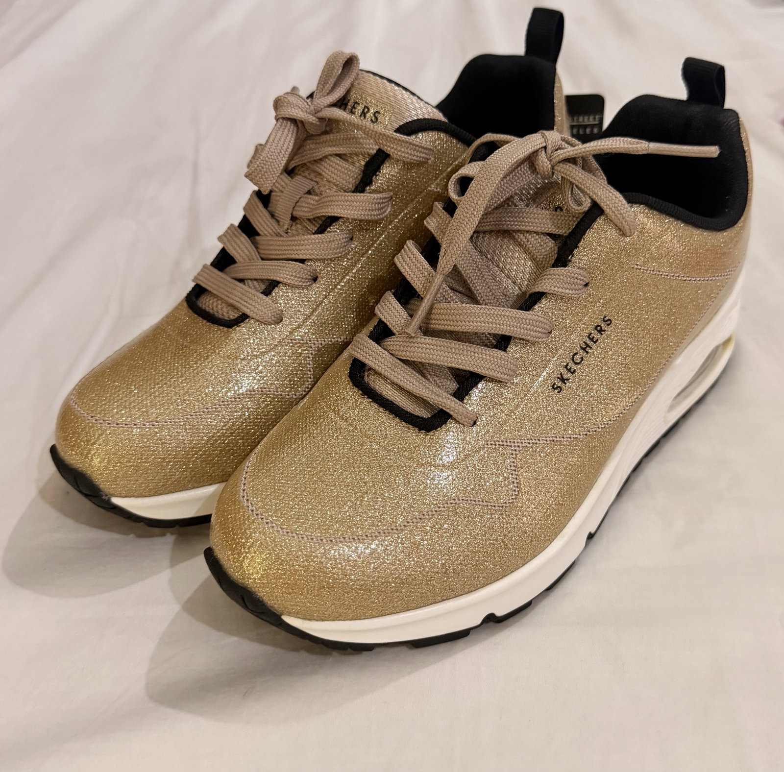 Tenis Skechers Diamond Shatter Dorados Nuevos