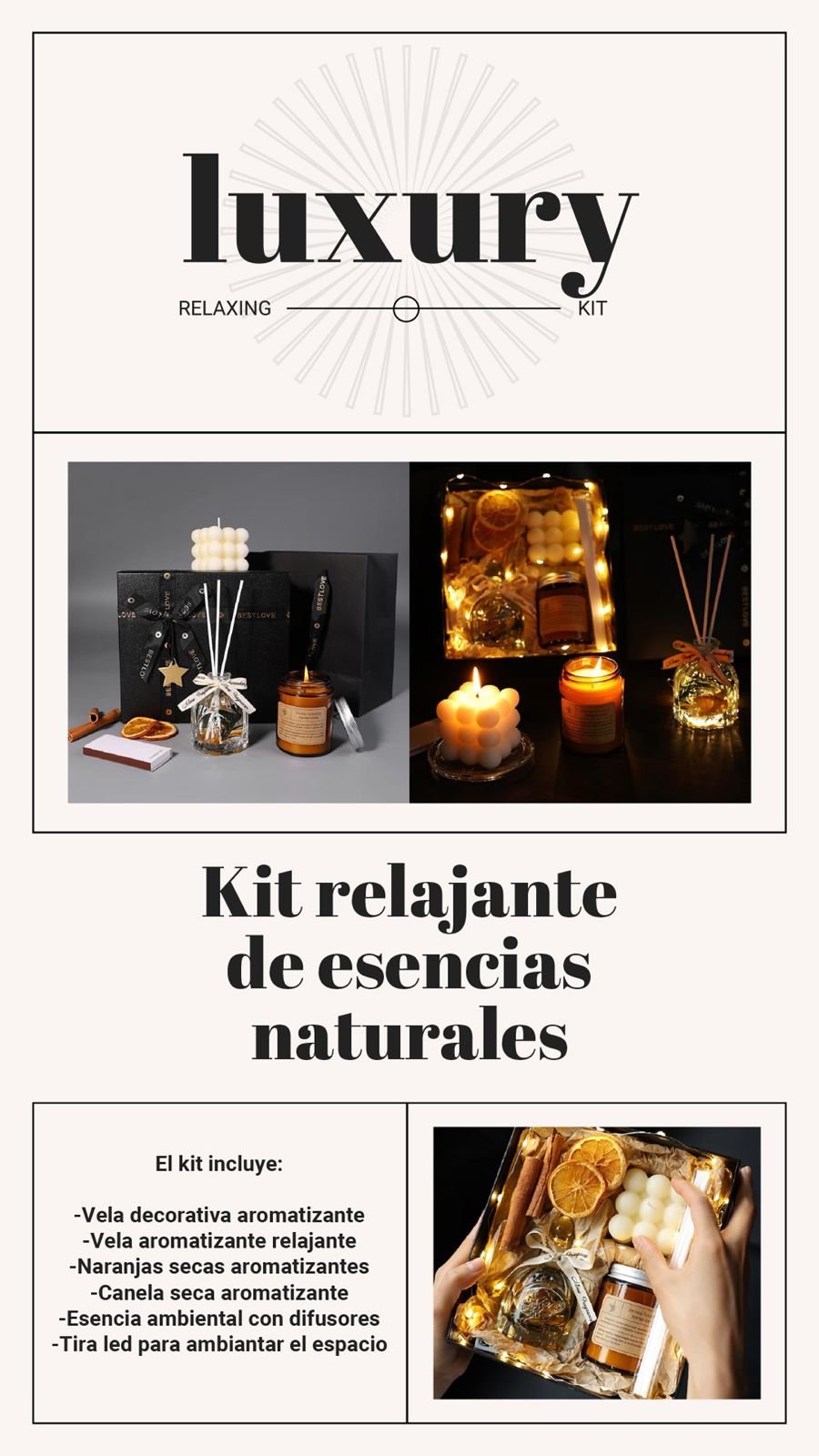 Kit relajante de esencias naturales